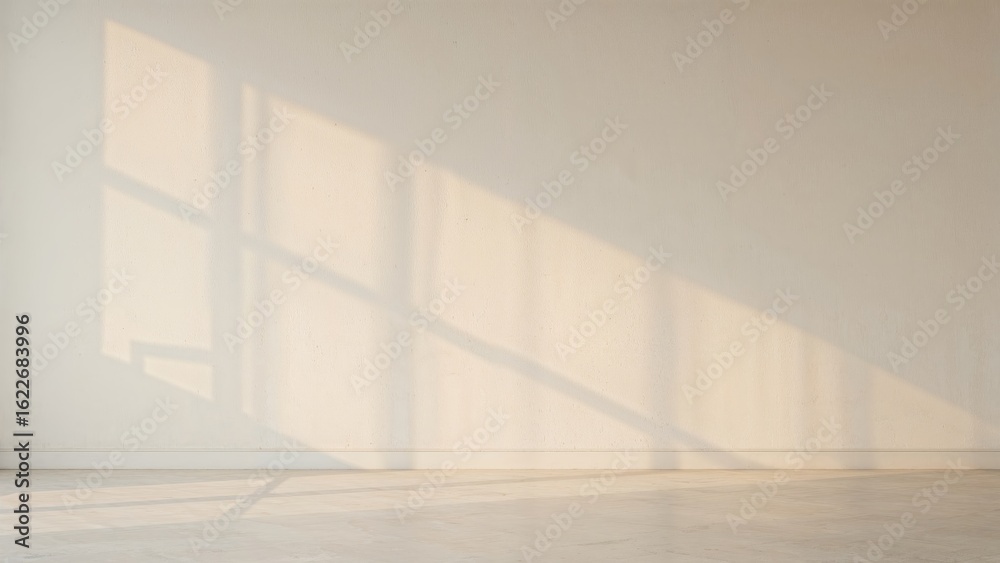 Obraz premium Radiant wall inside a bare room