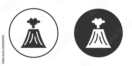 Volcano icon clipart vector designs for graphic projects