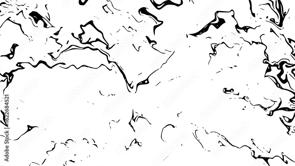 Obraz premium Vector art of abstract grey and white wavy lines forming a fluid pattern isolated on white background