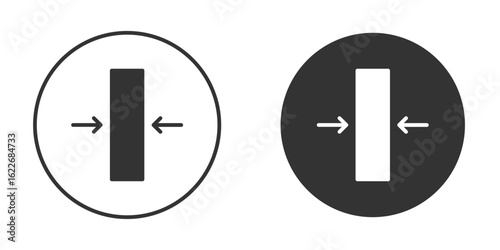 Thickness icon clipart vector designs for graphic projects