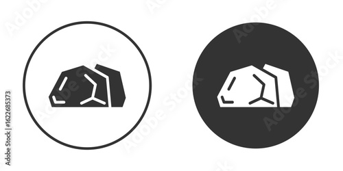Stone icon clipart vector designs for graphic projects