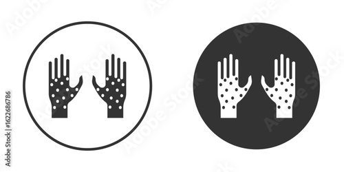 Rash hand icon clipart vector designs for graphic projects