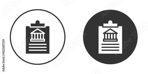 Policy icon clipart vector designs for graphic projects