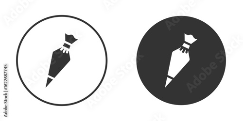 Pastry bag icon clipart vector designs for graphic projects