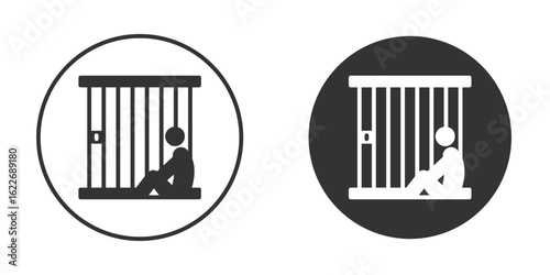 Jail icon clipart vector designs for graphic projects