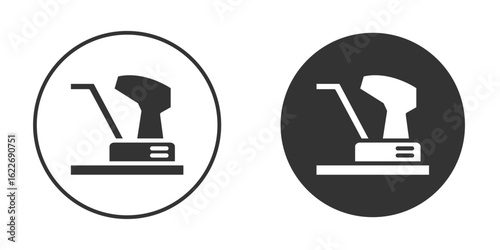 Floor sanding machine icon clipart vector designs for graphic projects