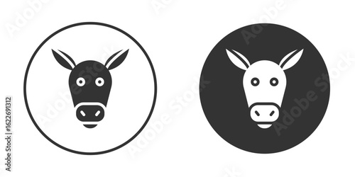 Donkey icon clipart vector designs for graphic projects