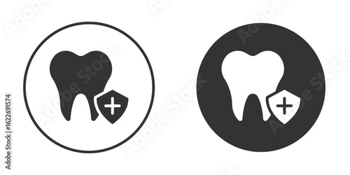 Dental insurance icon clipart vector designs for graphic projects