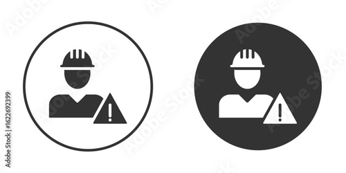 Construction risk icon clipart vector designs for graphic projects