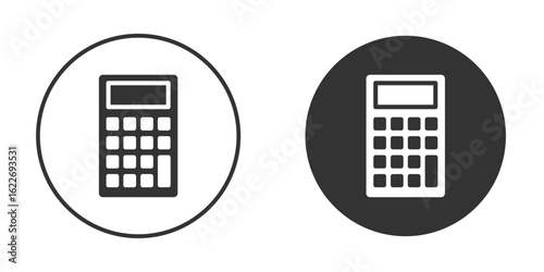 Calculator icon clipart vector designs for graphic projects