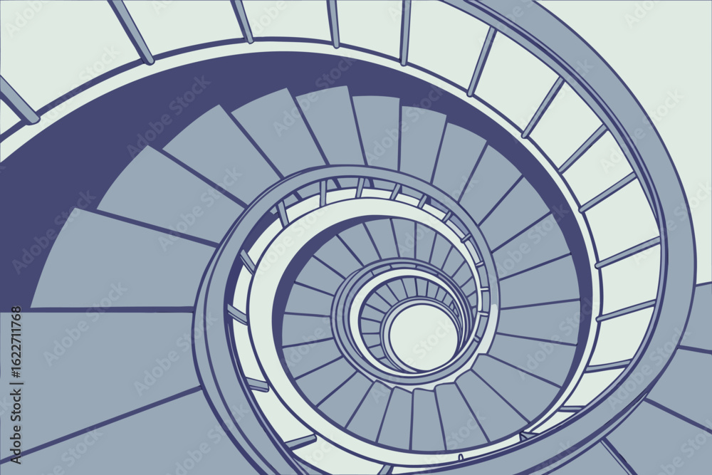 Fototapeta premium spiral staircase in the church