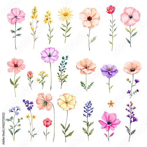 Wallpaper Mural Seamless pattern with pink flowers Torontodigital.ca