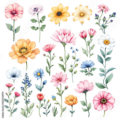 Wallpaper Mural seamless background with flowers Torontodigital.ca