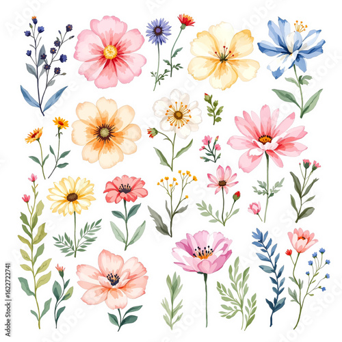 Wallpaper Mural floral background with flowers Torontodigital.ca