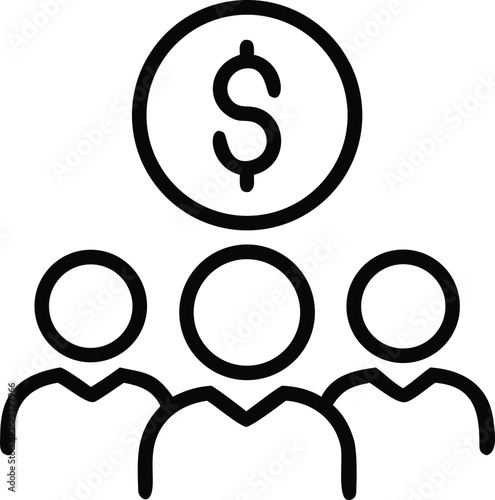 Financial Collaboration: A graphic illustrating the concept of investment and financial collaboration. Featuring minimalistic, icon-like design, it communicates concepts of finance and business.