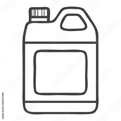 silhouette image of a gallon with a transparent background