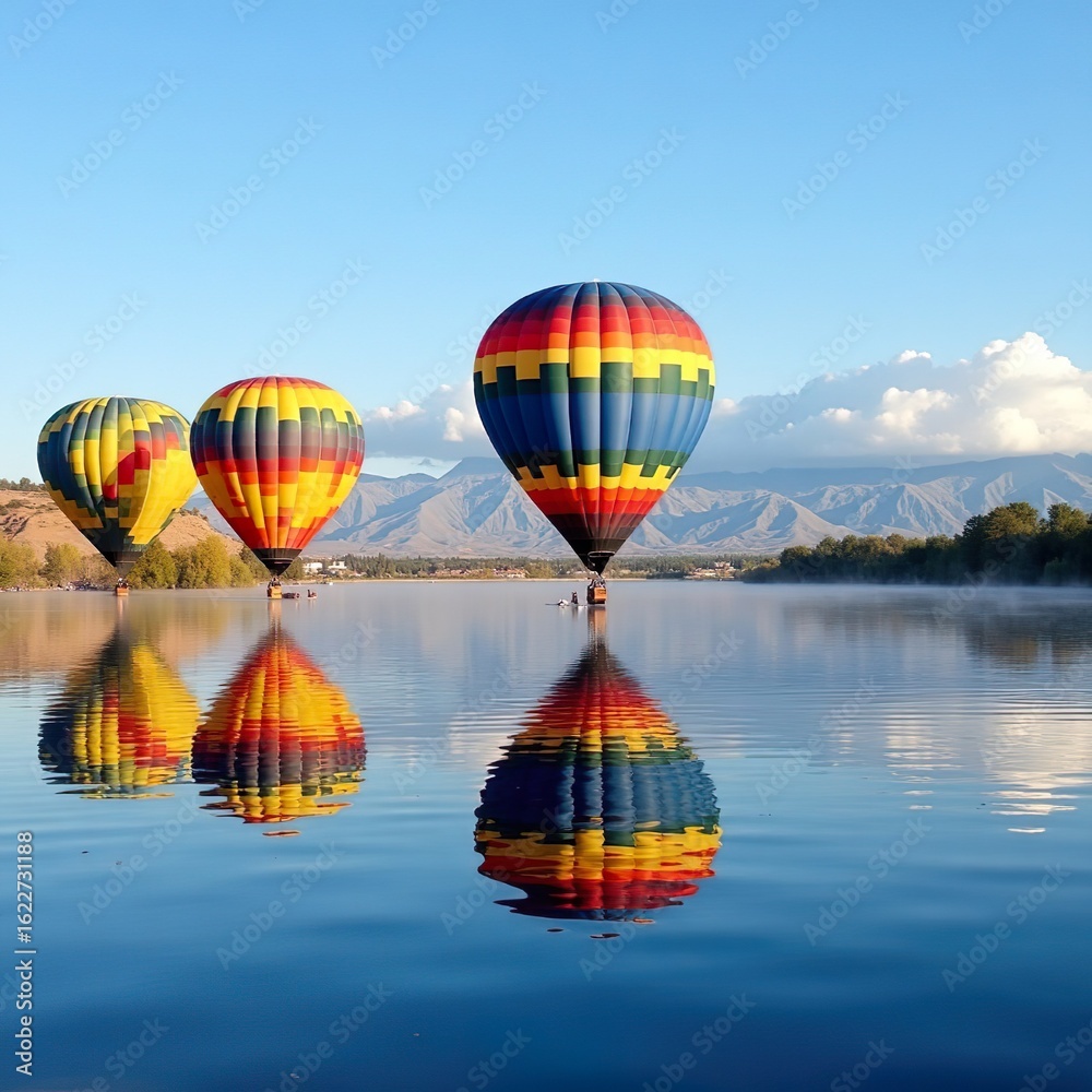 Fototapeta premium Hot air balloons in the sky 