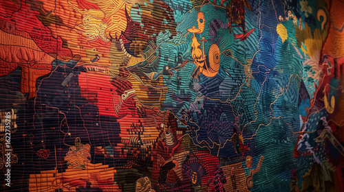 Wallpaper Mural "The map of all your hesitations woven into a tapestry Torontodigital.ca