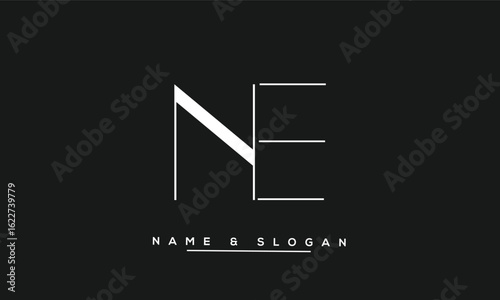 NE, EN ABSTRACT LETTERS LOGO MONOGRAM