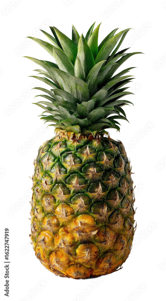 Fototapeta premium Pineapple harvesting action in tropical farms nature view isolated on transparent background, png