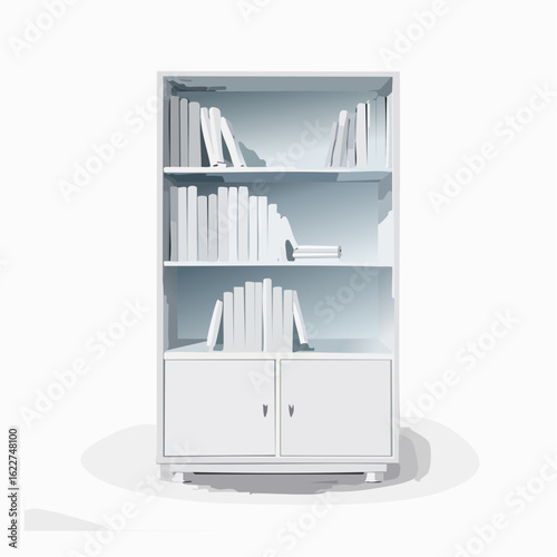  Elegantes Bücherregal ohne Deko