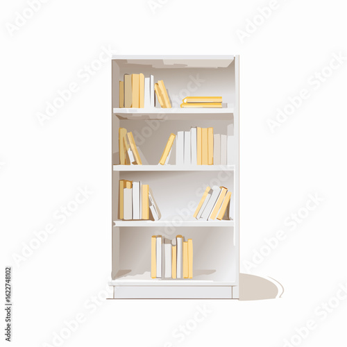  Elegantes Bücherregal ohne Deko