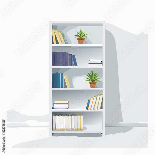  Elegantes Bücherregal ohne Deko