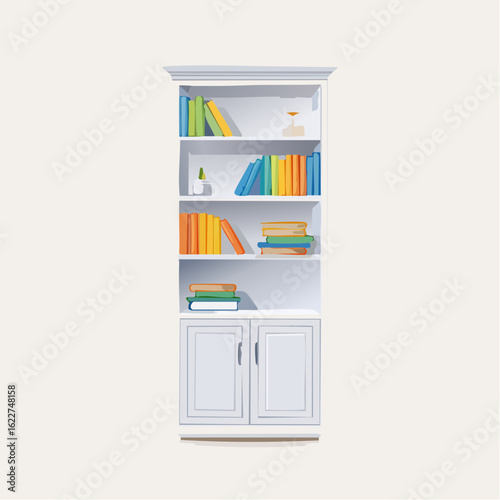  Elegantes Bücherregal ohne Deko
