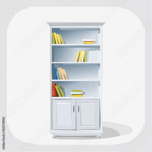  Elegantes Bücherregal ohne Deko