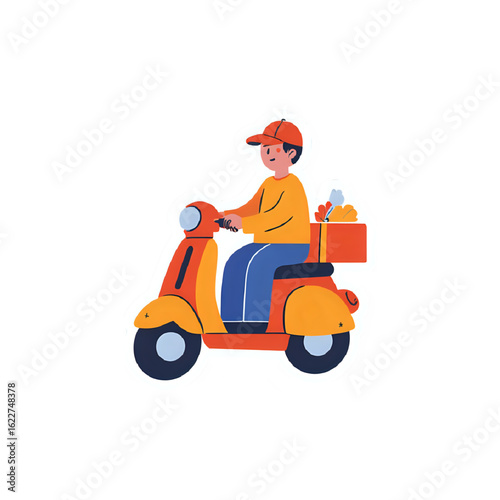 girl with scooter