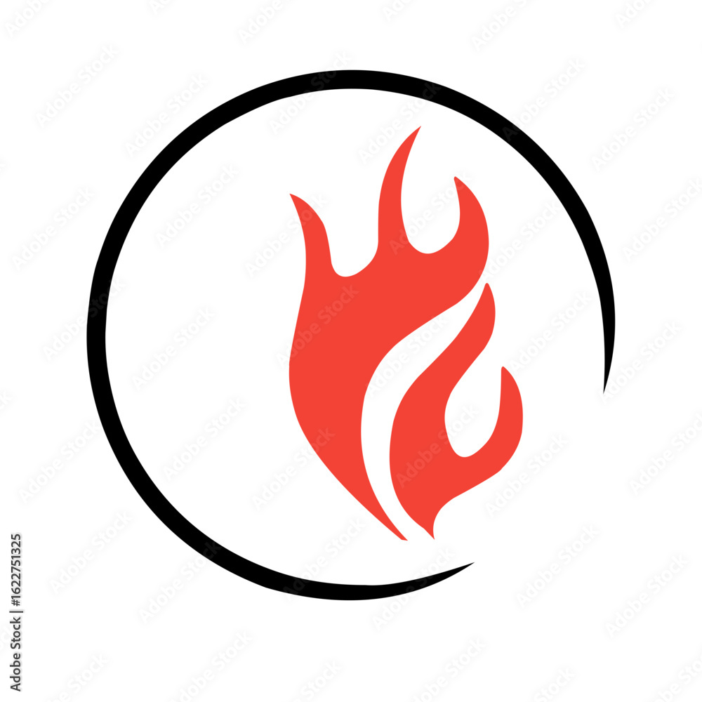 Fire Logo vector icon Fire Logo vector icon