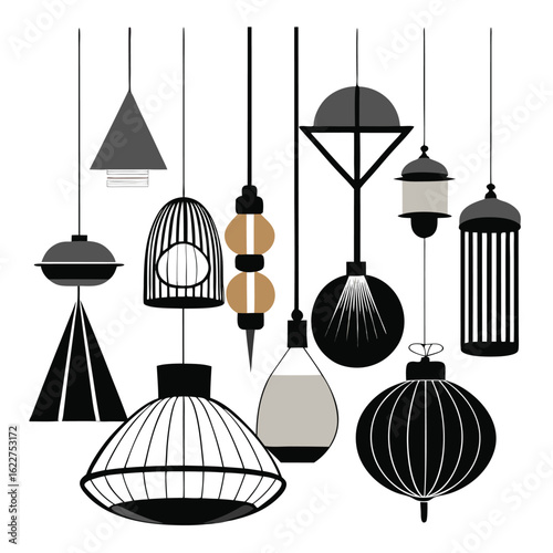 Diverse modern pendant light fixture collection