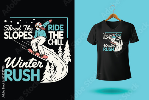 Set of Winter sport athlete silhouettes. Ski jumping, downhill, slalom, skiing emblems. Print design for t-shirt. Sport club emblems.