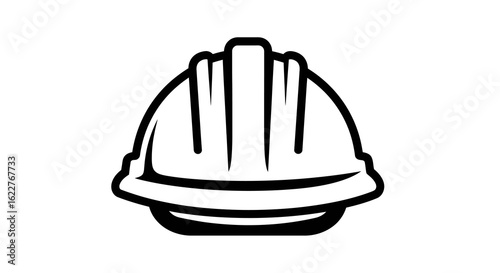 Vector illustration of hard hat isolated on white background