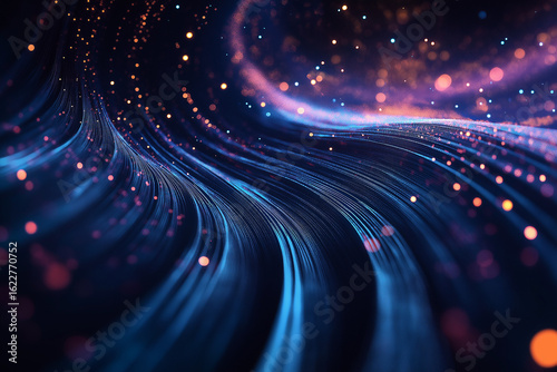 Abstract data flow in virtual space