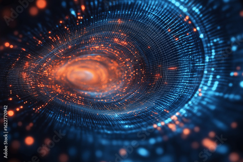 Abstract data flow in virtual space