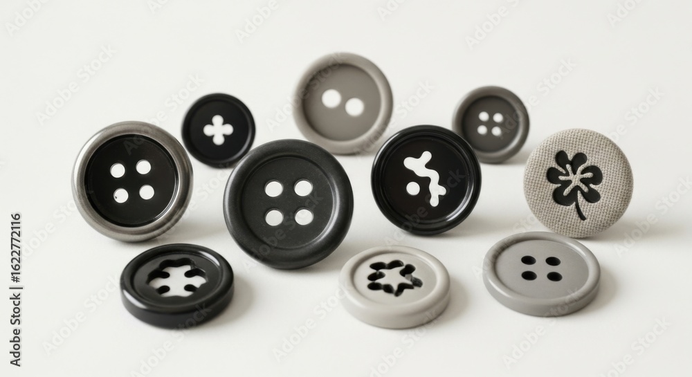Elegant Buttons: Diverse Collection for Fashion Design Elegant Buttons: Diverse Collection for Fashion Design