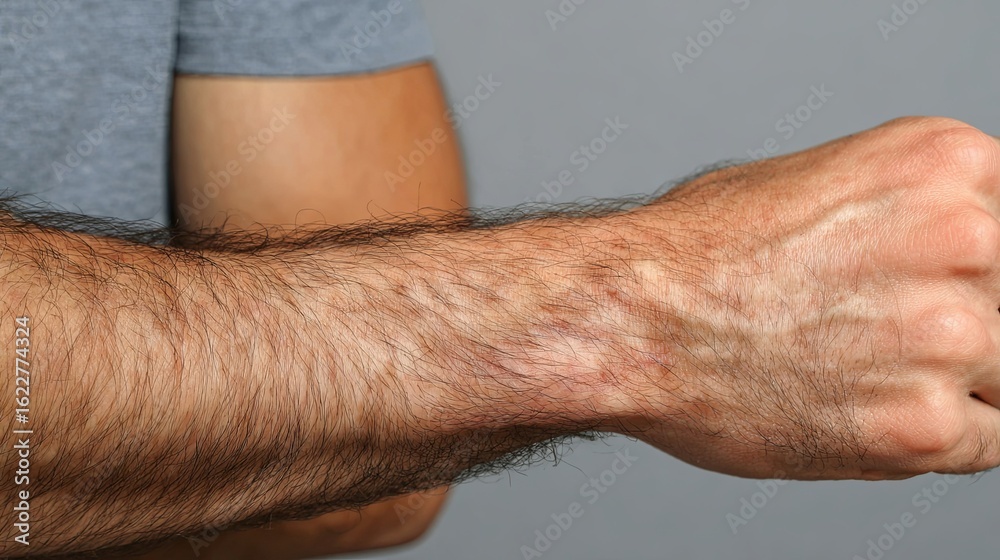 Fototapeta premium Skin Condition on Arm with Visible Rash