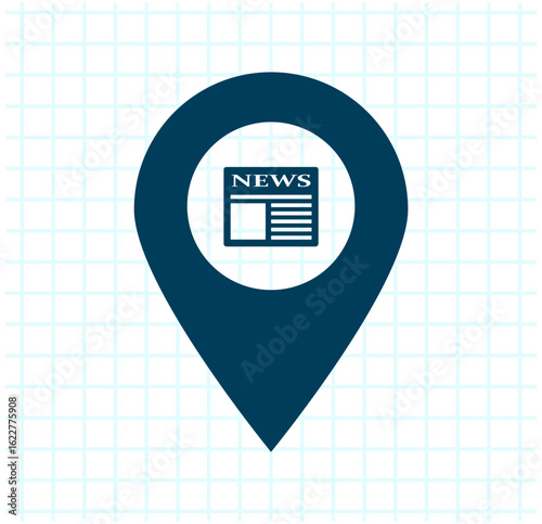 Vector illustration on a checkered background