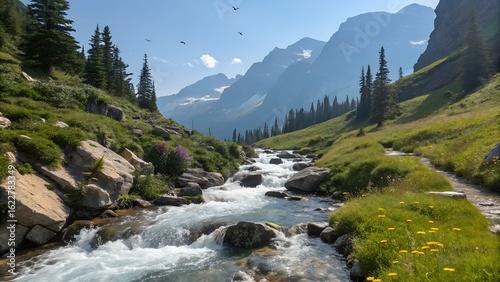 Whispers of the Mountain: The Stream's Gentle Path
