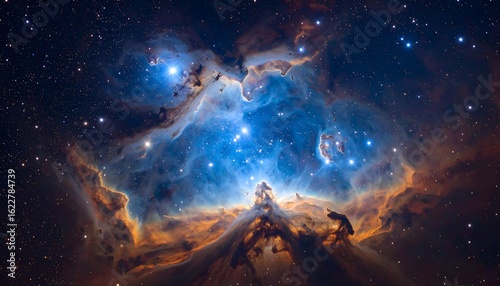 Wallpaper Mural Vibrant interstellar cloud and starfield Torontodigital.ca