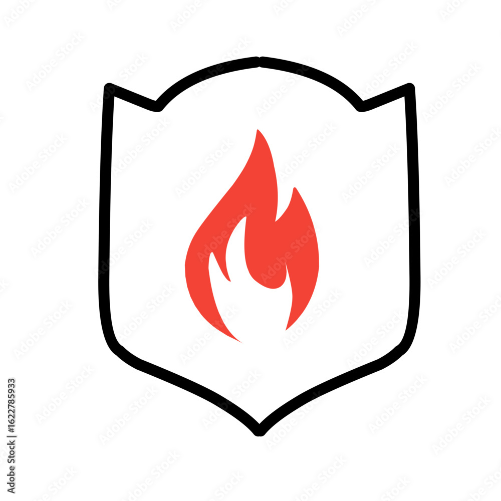 fire shield icon fire shield icon
