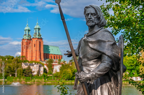 Monument of Lech in Gniezno, Greater Poland Voivodship, Poland
