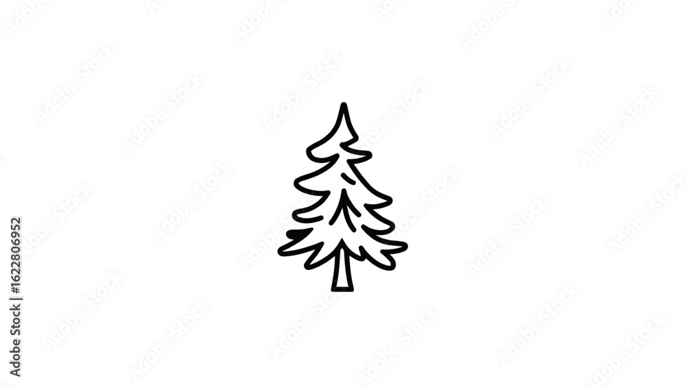 Obraz premium abstract christmas tree