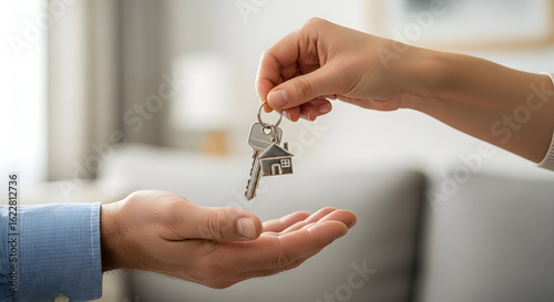 New Home Keys Handoff Real Estate Agent Client