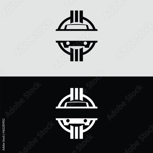 Sleek and minimalist car logo design isolated on white background a timeless emblem for automotive excellence, evoking speed, style, and heritage with a touch of modernity and classic charm