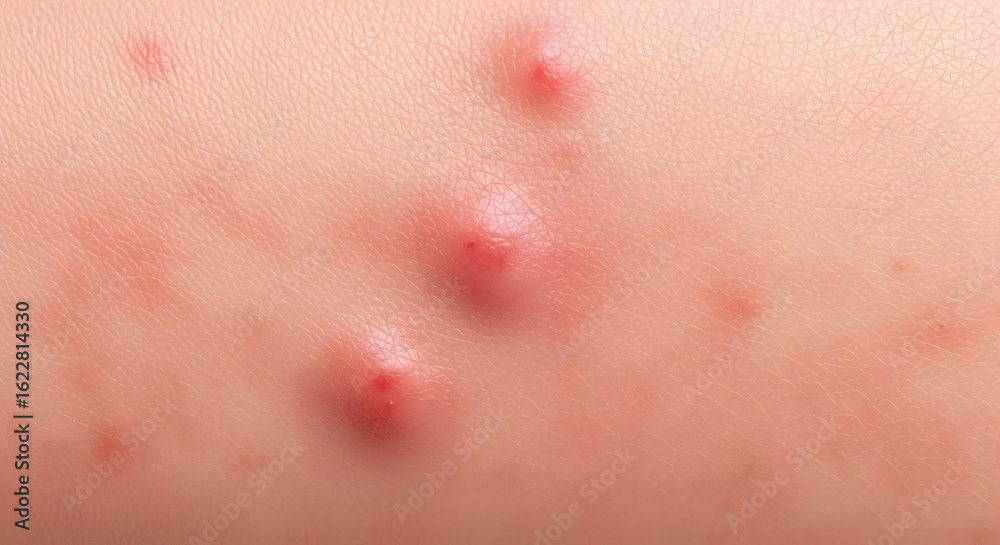 Fototapeta premium Chickenpox Blisters Skin Rash Medical Image