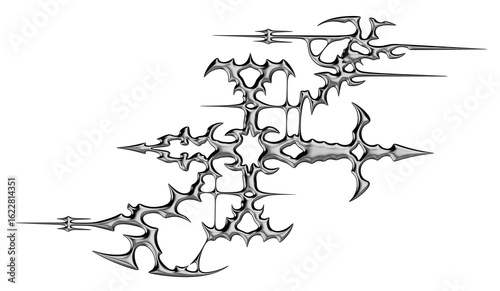 Εκτύπωση καμβά Chrome neo tribal tattoo