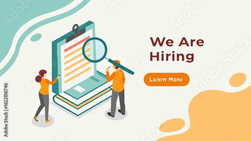 Job Recruitment and Hiring Process – Online Job Application, Career Opportunity, and Employment Search Vector Illustration

