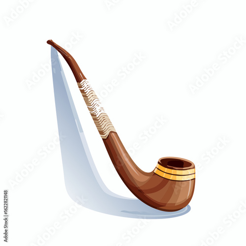 Shoe horn leaning against a wall

